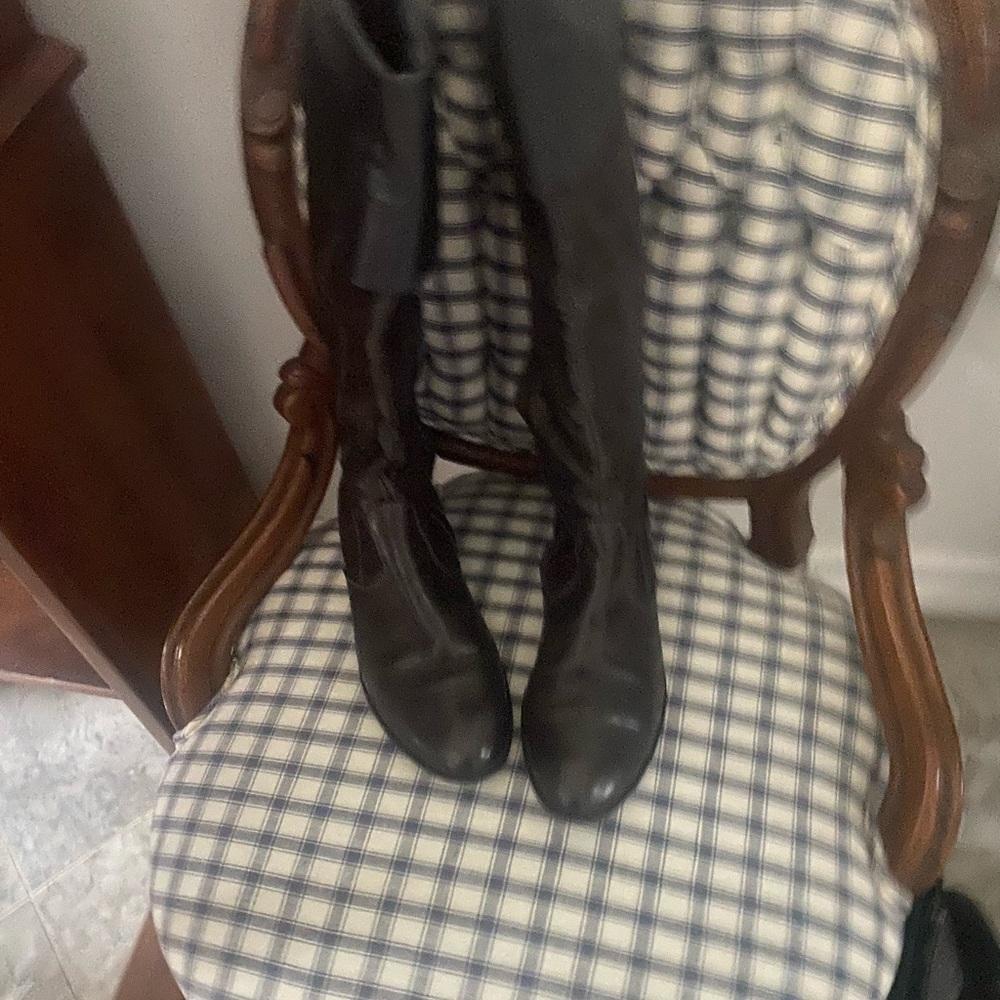 High quality Paul green leather boots 8 M 5.5 foreign size brown with black